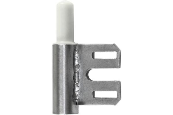 SN-TEC Türband Rahmenteil Edelstahl matt V 8100 WF für Stahlzarge, mit Gleitlager, Rolle 15mm, Dorn 10mm
