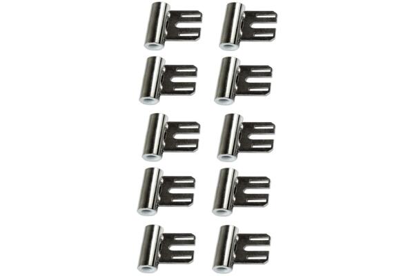 SN-TEC Türband Mittelband Rahmenteil für 3-teilige Bänder V 800 für Stahlzargen mit Gleitlager, Rolle 15mm, für 8mm Stift, vernickelt 2 Stück