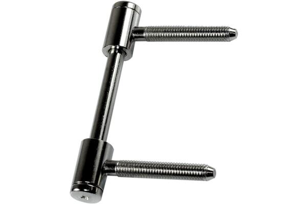 SN-TEC Türband Flügelteil für 3-teilige Bänder V 0026 für Holzzargen, Rolle 15mm, Stift 8mm, vernickelt 2 Stück