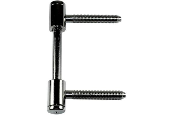 SN-TEC Türband Flügelteil für 3-teilige Bänder V 0026 für Holzzargen, Rolle 15mm, Stift 8mm, vernickelt 2 Stück