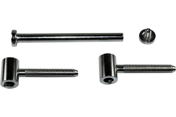 SN-TEC Türband Flügelteil für 3-teilige Bänder V 0026 für Holzzargen, Rolle 15mm, Stift 8mm, vernickelt 2 Stück