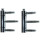 SN-TEC Haustürband, Türband 3-teilig für Holztüren WF C 1-20, Rolle 20mm, Stift 10mm, verzinkt