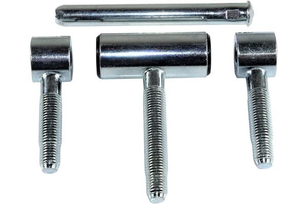 SN-TEC Haustürband, Türband 3-teilig für Holztüren WF C 1-20, Rolle 20mm, Stift 10mm, verzinkt 10 Stück