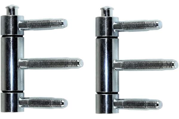 SN-TEC Haustürband, Türband 3-teilig für Holztüren WF C 1-20, Rolle 20mm, Stift 10mm, verzinkt 10 Stück