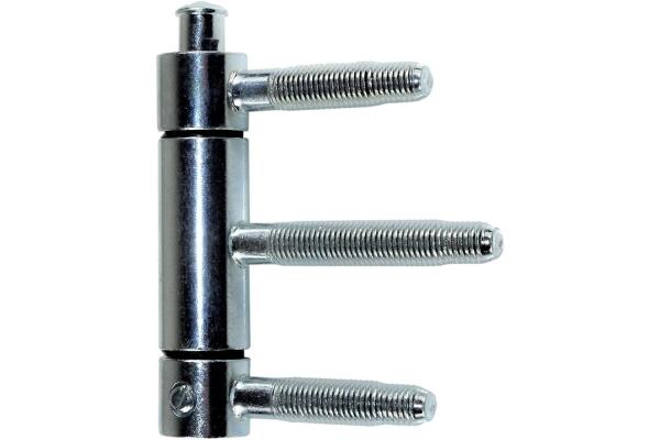 SN-TEC Haustürband mit Stiftsicherung, Türband 3-teilig für Holztüren WF C 1-20, Rolle 20mm, Stift 10mm, verzinkt 3 Stück