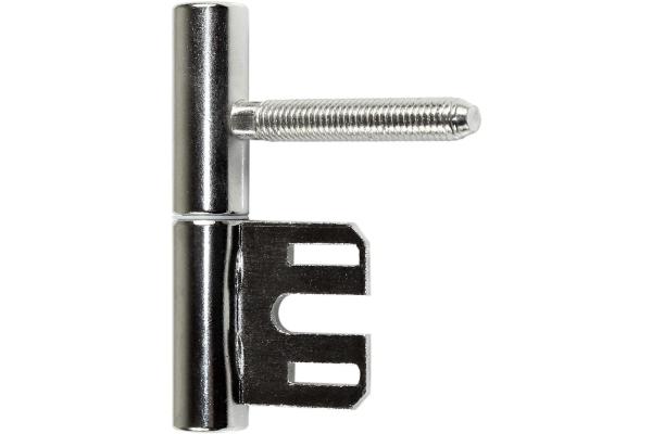 SN-TEC Standard Türband Set 2-teilig für Holztüren mit Stahlzargen, Rolle 15mm, Stift 10mm (10 Stück, Edelstahl matt)