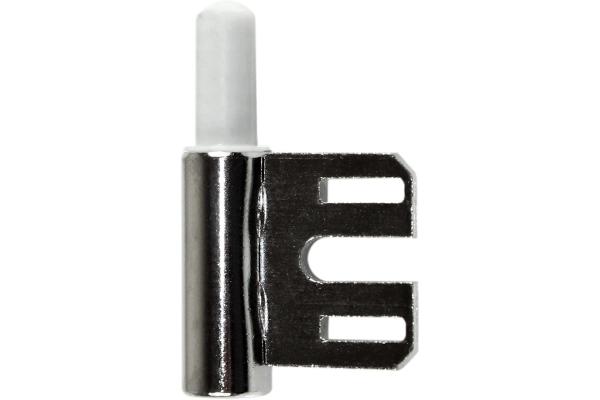 SN-TEC Standard Türband Set 2-teilig für Holztüren mit Stahlzargen, Rolle 15mm, Stift 10mm (10 Stück, Silber hell vernickelt)