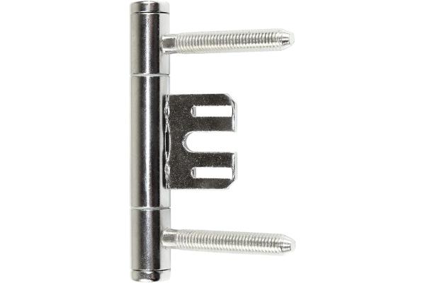 SN-TEC Standard Türband Set 3-teilig für Holztüren mit Stahlzargen, Rolle 15mm, Stift 8mm (10 Stück, Silber hell vernickelt)