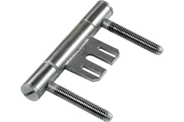 SN-TEC Standard Türband Set 3-teilig für Holztüren mit Stahlzargen, Rolle 15mm, Stift 8mm (10 Stück, Edelstahl matt)