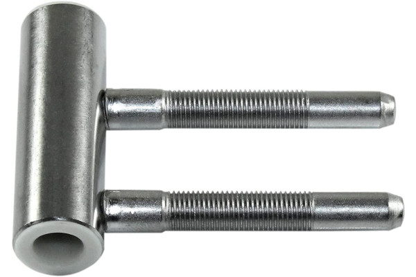 SN-TEC Standard Türband Set 3-teilig für Holztüren mit Holzzargen, Rolle 15mm, Stift 8mm (2 Stück, Edelstahl matt)