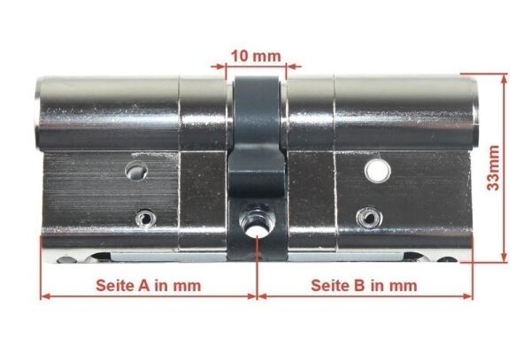 BKS janus Profilzylinder PZ 4612 GF, Baulänge: 31/31 incl. 6 Schlüssel