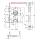 BKS Badschloss, DIN Links, 55/78/8, Stulp: abgerundet, 18 x 235mm