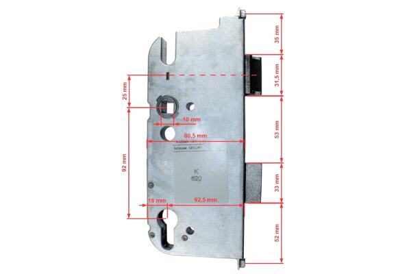 GU Reparatur Schlosskasten 6-29936-04-0-1 oder K-20046-JJ-0-1, D: 65mm, E: 92mm