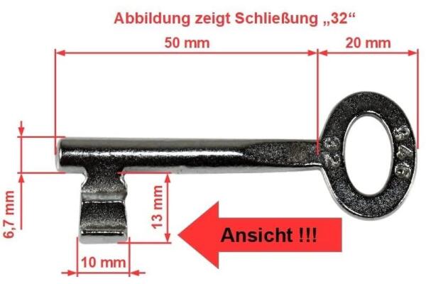 Buntbartschlüssel 946 , Schließung: 88