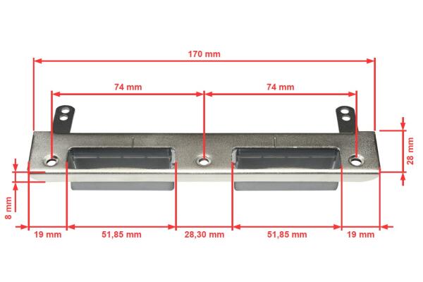 Sicherheits-Schließblech 4011 00/7B0 mit tiefem...