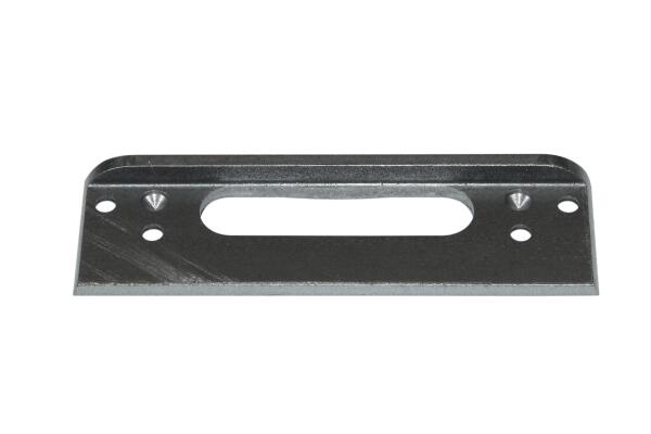 Kurzschließblech 4198H11/100G für Fallen- oder Riegelschlösser 96 mm Länge, 28 mm Breite | DIN Links/Rechts verwendbar | Silber