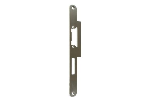 Lappen-/Flachschließblech für Türen im Innenbereich 250 mm Länge, 30 mm Breite, 48 mm Lappen | DIN Links | Edelstahl