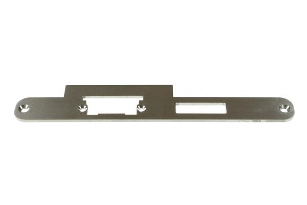Lappen-/Flachschließblech für Türen im Innenbereich 250 mm Länge, 30 mm Breite, 48 mm Lappen | DIN Links | Edelstahl