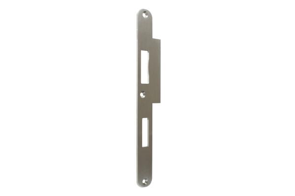 Lappen-/Flachschließblech 4538 für Türen im Innenbereich 270 mm Länge, 30 mm Breite, 48 mm Lappen | DIN Links | Edelstahl