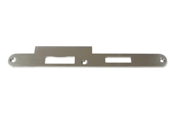 Lappen-/Flachschließblech 4538 für Türen im Innenbereich 270 mm Länge, 30 mm Breite, 48 mm Lappen | DIN Links | Edelstahl
