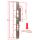 Lappen-/Flachschließblech 4538 für Türen im Innenbereich 270 mm Länge, 30 mm Breite, 48 mm Lappen | DIN Links | Edelstahl