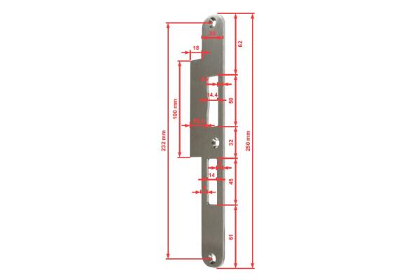 Lappen-/Flachschließblech 4537 für Türen...