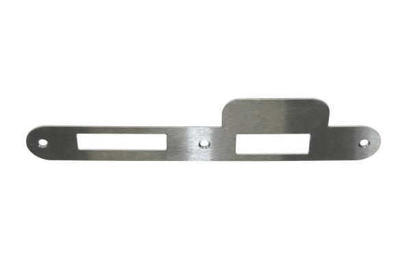 Lappen-/Flachschließblech 4598 00/502 Zimmertür Edelstahl Lappenschließblech Flachschließblech für Zimmertüren 192 mm Länge, 25 mm Breite, 45 mm Lappen | DIN Rechts | Edelstahl