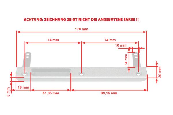 Sicherheits-Schließblech 4056 00/102B für...