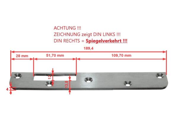 Sicherheits-Schließblech 4575 00/502 für...