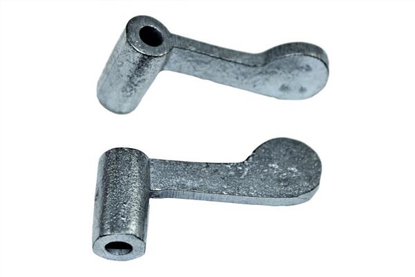 Vorreiber Gusseisen hell Aufschlag 12mm 10 Stück