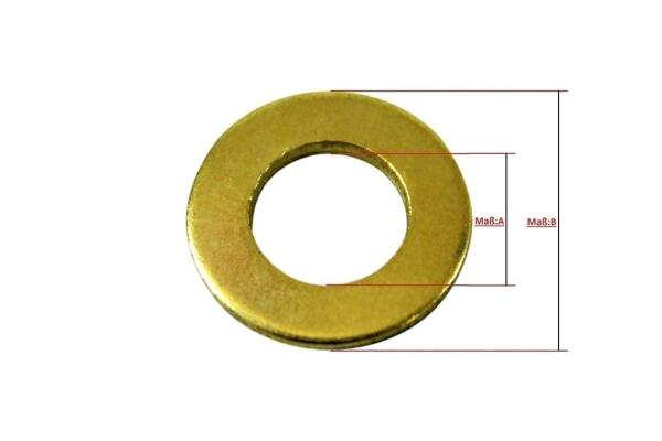 Messing Unterlegscheiben DIN 125 Massiv Messing
