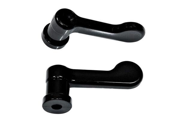 Vorreiber Kunststoff schwarz mit 14mm Aufschlag (4 Stück)