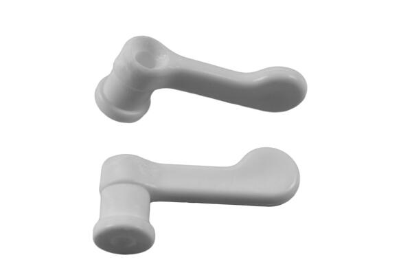 Vorreiber Kunststoff weiß mit 14mm Aufschlag (4 Stück)