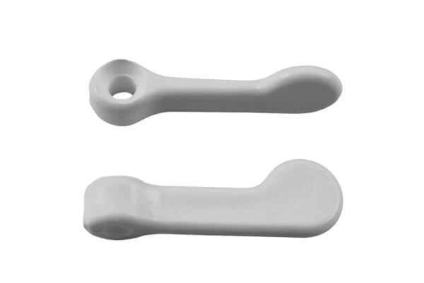 Vorreiber Kunststoff weiß ohne Aufschlag (10 Stück)