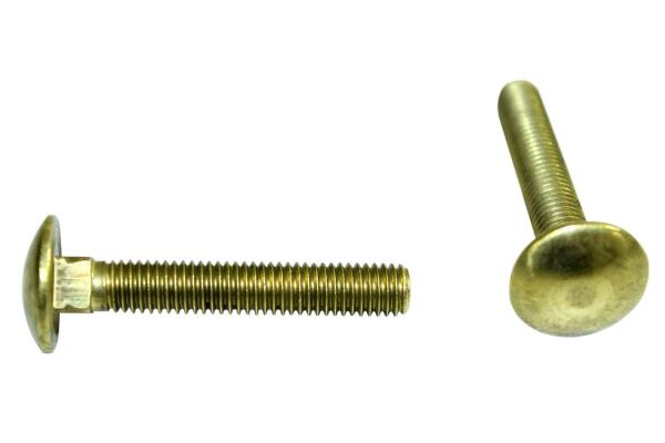 Messing Schlossschraube DIN603, M5x25 (10 Stück)