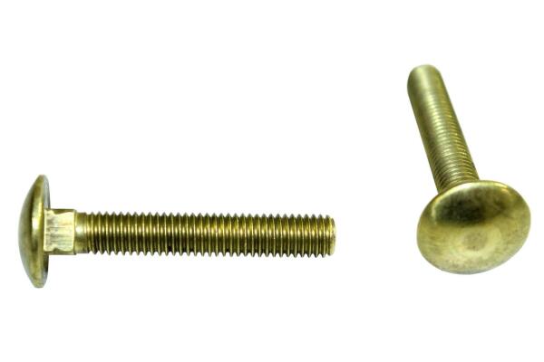 Messing Schlossschraube DIN603, M6x65 (10 Stück)