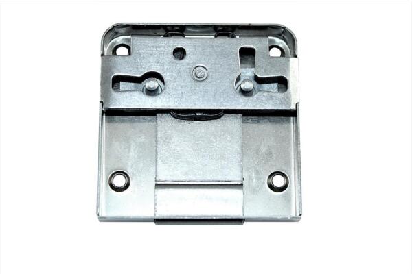 Möbelschloss hinterschraub, 50 mm Dornmaß , vern. Nutbart