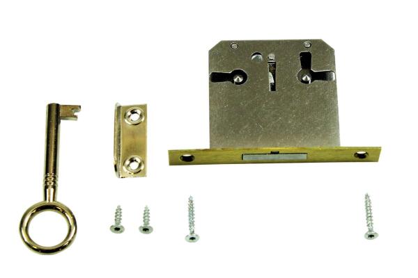 Möbelschloss einsteck, 40 mm Dornmaß , verschiedenschließend