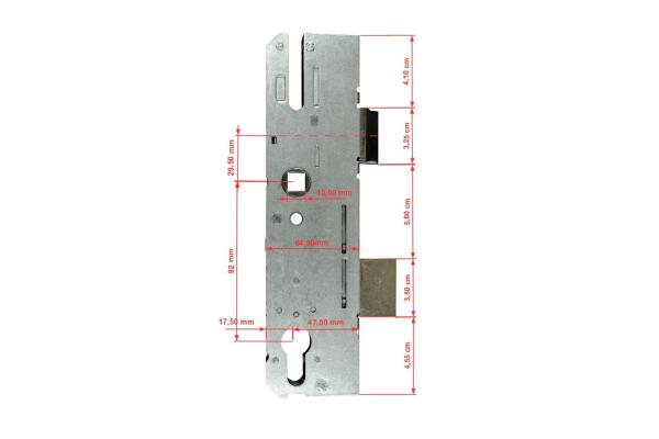 KFV Reparatur Hauptschloss AS 8250, 50/92/10 mit Riegel