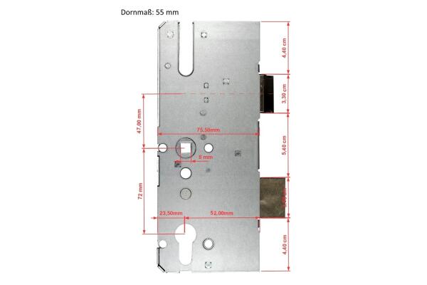 KFV Reparatur Hauptschloss AS 8072, 55/72/8 mit Riegel