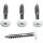 Fassadenschrauben V4A RAL 9010, 5,5x35mm Torx, weiß (100 Stück)
