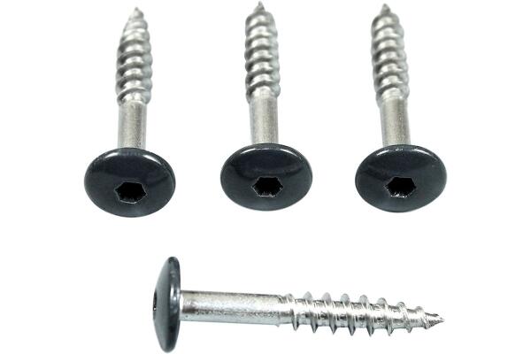 Fassadenschrauben V4A RAL 7016, 5,5x35mm Torx, anthrazit...