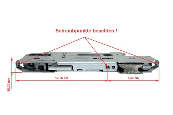 Fuhr Reparatur Schlosskasten Hauptschloß Multisafe 855, Dornmaß: wählbar, E:92mm