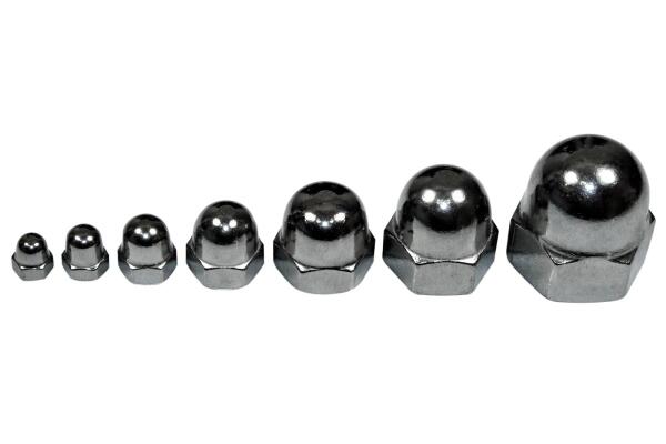 Hutmutter DIN 1587 A2, Größe: M16 (10 Stück)