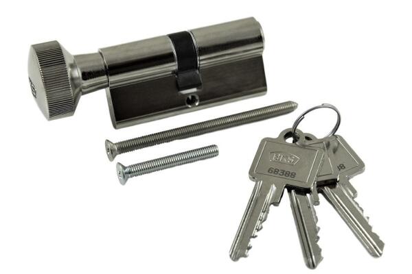 BKS Profil Knaufzylinder PZ 88, Baulänge: (Schließseite) 27/35 (Knaufseite)